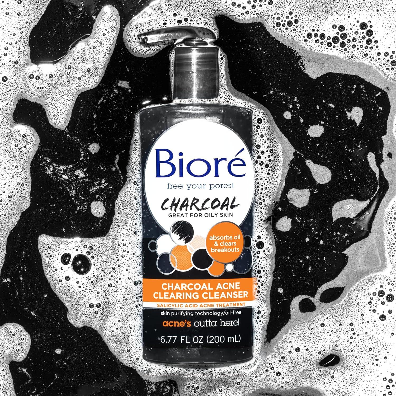 imageBior Charcoal Acne Cleanser Salicylic Acid Treatment Helps Prevent Breakouts Oil Absorption and Control for Acne Prone Oily Skin 677 Ounce677 Fl Oz Pack of 1