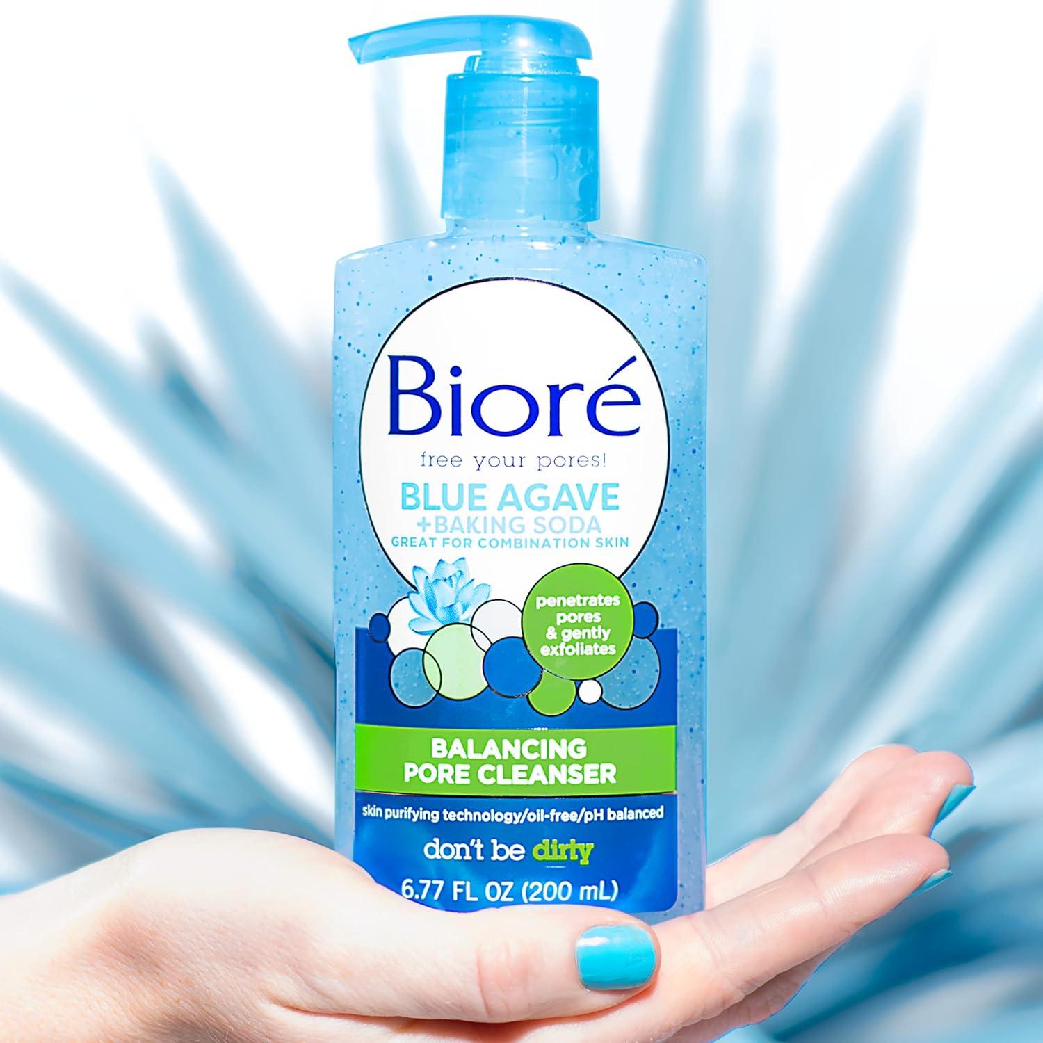 imageBior Daily Blue Agave Baking Soda Balancing Pore Cleanser Liquid Cleanser for Combination Skin to Penetrate Pores amp Gently Exfoliate Skin 677 OunceBior Daily Blue Agave Baking Soda Balancing Pore Cleanser