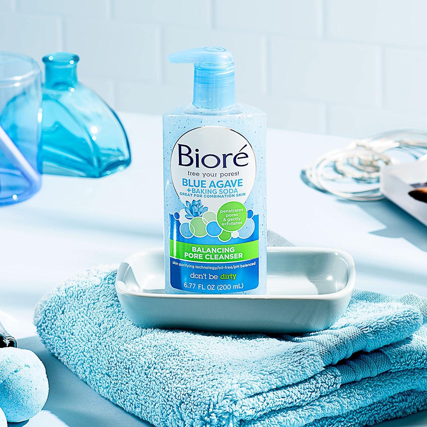 imageBior Daily Blue Agave Baking Soda Balancing Pore Cleanser Liquid Cleanser for Combination Skin to Penetrate Pores amp Gently Exfoliate Skin 677 OunceBior Daily Blue Agave Baking Soda Balancing Pore Cleanser