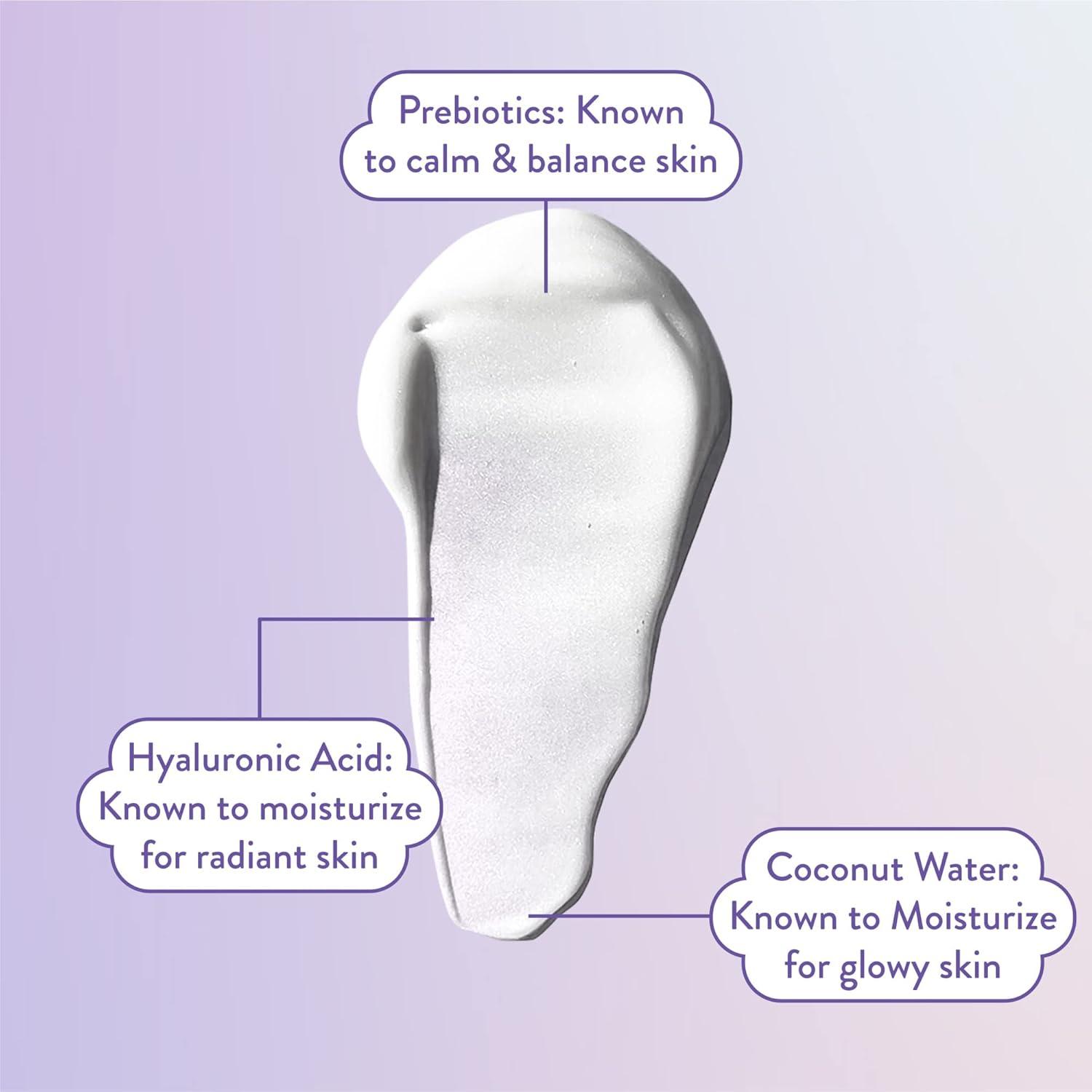 imageBior Hydrate amp Glow Face Serum for Dry Sensitive Skin with Hyaluronic Acid Coconut Water and Prebiotics Dermatologist Tested Face Serum Fragrance Free Not Tested on Animals 1 oz BottleSerum