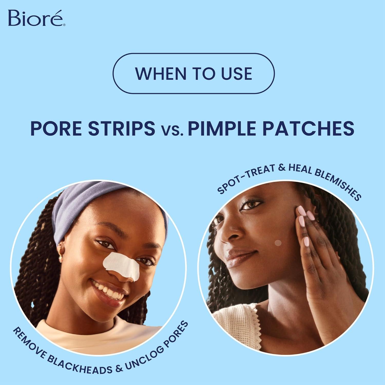 imageBior Original Blackhead Remover Strips Deep Cleansing Nose Strips With Instant Pore Unclogging Features CBond Technology OilFree NonComedogenic Use 14 Count14 Count Pack of 1