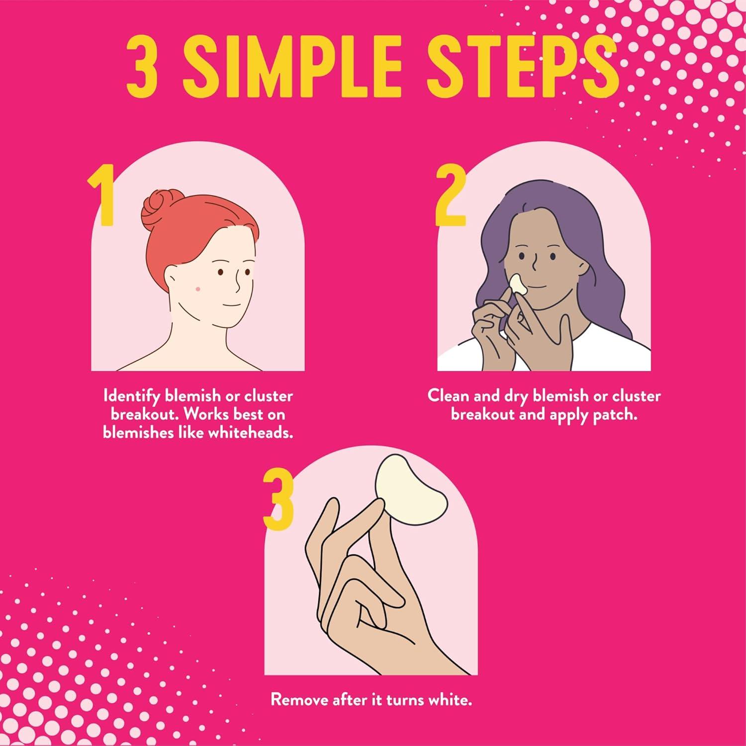 imageBior Pimple Patch MultiAction XLarge Blemish and Oil Absorbing Patches Hydrocolloid Acne Patch For Cluster Breakouts 6 CtMultiAction Patch