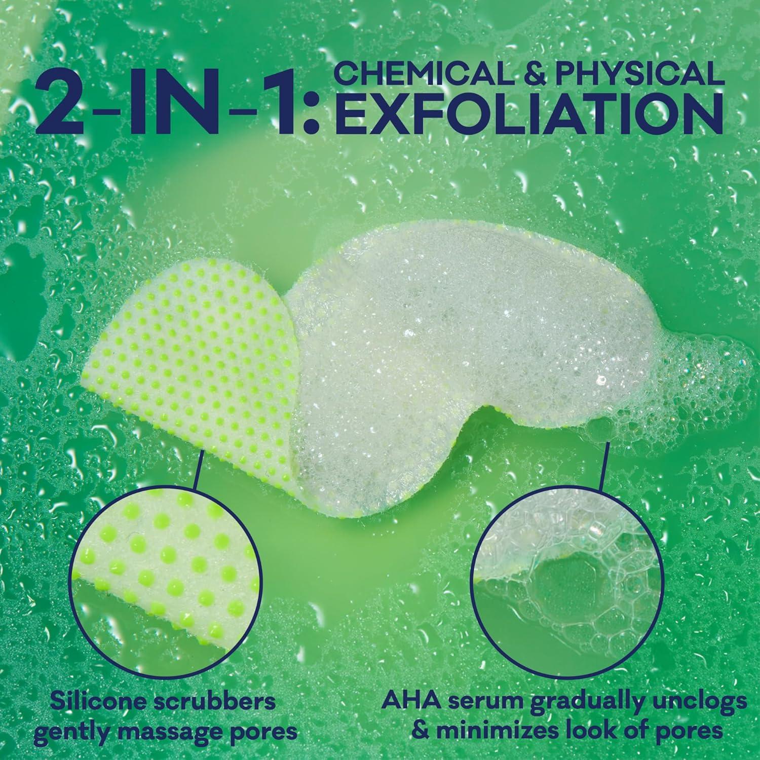 imageBior Pore Refining Bubbling Nose Mask Glycolic Acid and Hyaluronic Acid Exfoliant for Face Pore Cleansing Mask 8 Ct