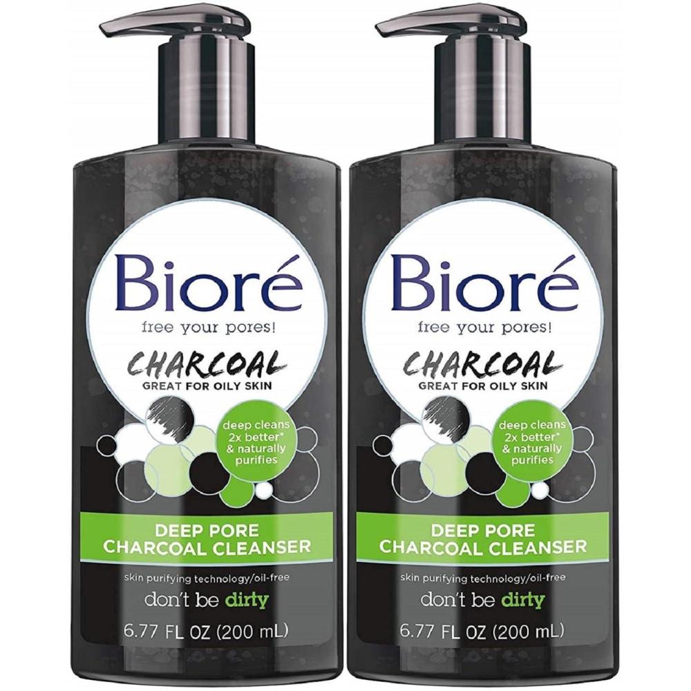 imageBiore Deep Pore Charcoal Cleanser 677 Fl Oz Pack of 2Charcoal