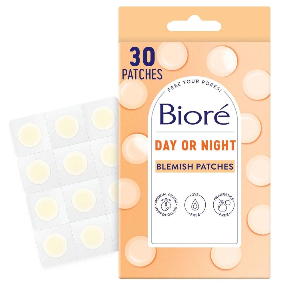 imageBiore Pimple Patches Cover amp Conquer Blemish Patch Medical Grade UltraThin Hydrocolloid for Covering Zits and Blemishes HSAFSA Approved 30 Count30 Count Pack of 1