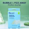 Bioré Pore Refining Bubbling Nose Mask, Glycolic Acid and Hyaluronic Acid Exfoliant for Face, Pore Cleansing Mask, 8 Ct