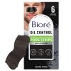 Bioré Charcoal Deep Cleansing Pore Strips for Men, Nose Strips for Blackhead Removal on Oily Skin, Features C-Bond Technology with Instant Pore Unclogging, 6 Count(6 Count (Pack of 1))