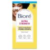 Bioré Witch Hazel Ultra Strength Blackhead Remover Pore Strips, Clears Pores up to 2x More than Original Pore Strips, features C-Bond Technology, Oil-Free, Non-Comedogenic Use, 18 Count(18 Count (Pack of 1))
