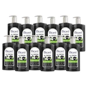 Biore Deep Pore Charcoal Face Wash, Daily Facial Cleanser for Dirt & Makeup Removal, for Oily Skin, 6.77 Oz, Pack of 3(6.77 Fl Oz (Pack of 12))