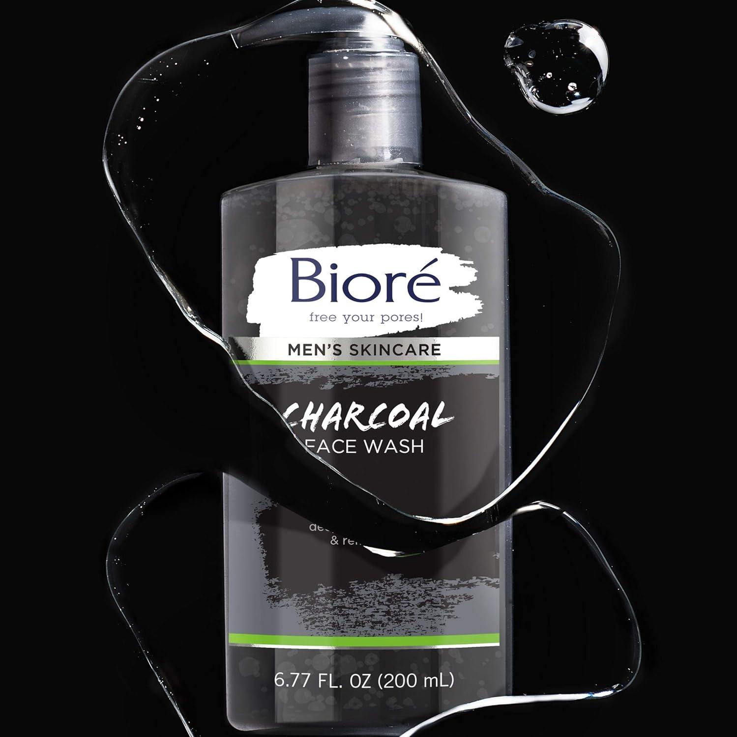 imageBior Mens Skincare Charcoal Face Wash Deep Cleans Pores amp Refreshes Skin 677 Fl Ounces677 Ounce Pack of 2