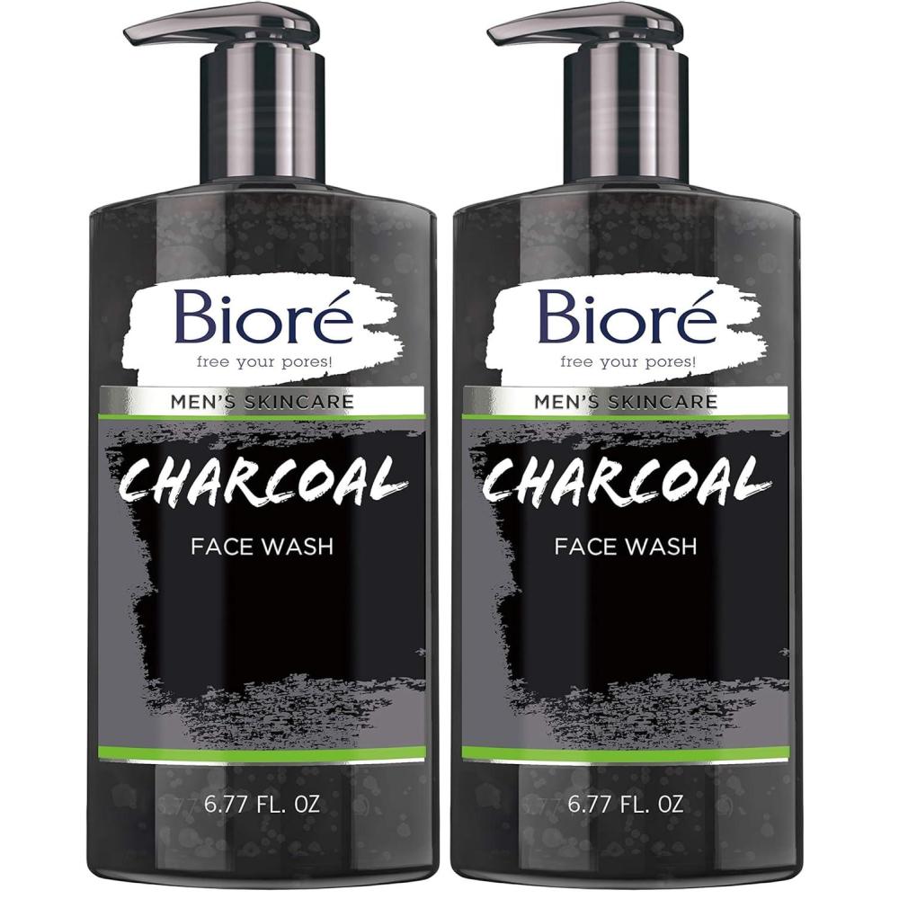 imageBior Mens Skincare Charcoal Face Wash Deep Cleans Pores amp Refreshes Skin 677 Fl Ounces677 Ounce Pack of 2